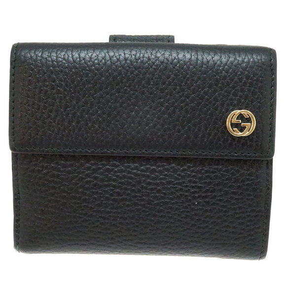 Gucci Wallet Leather Black Bifold - Picture 1 of 10